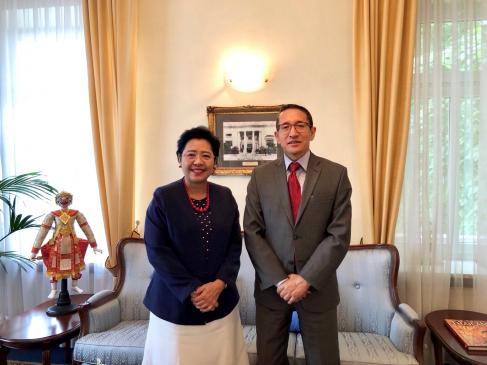 Ambassador Of India To Poland Paid A Courtesy Call On H E Mrs