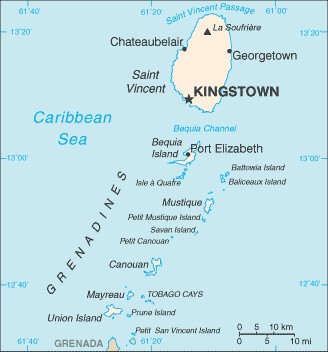 เซนตวนเซนตและเกรนาดนส Saint Vincent and the Grenadines กระทรวง