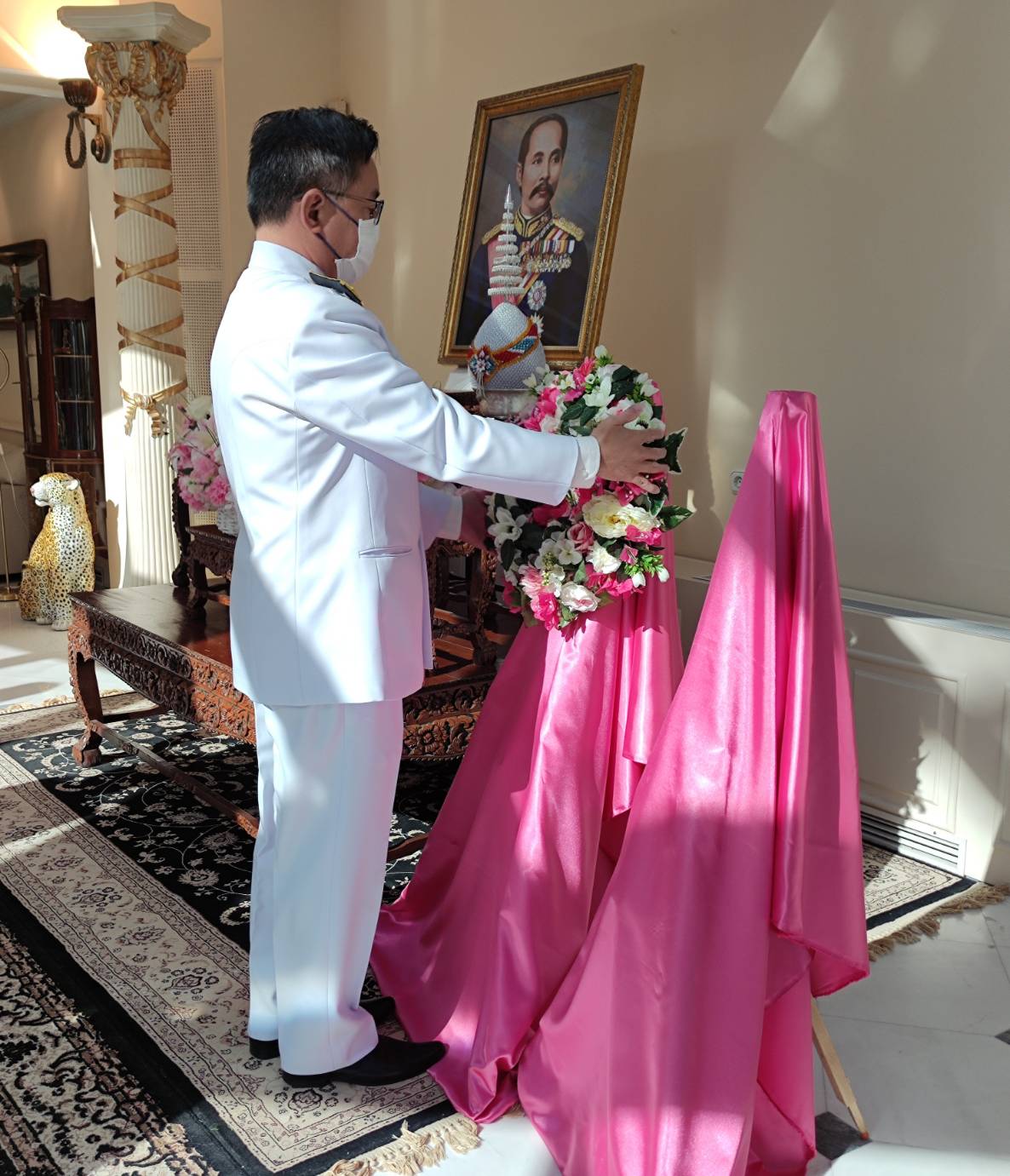 The Royal Thai Embassy In Athens Organised The Wreath Laying Ceremony