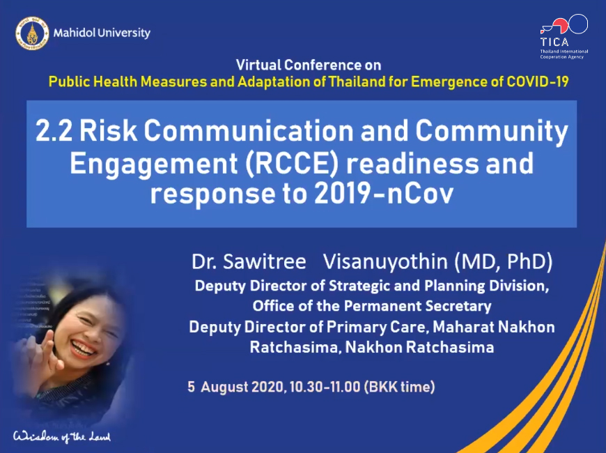 Risk Communication and Community Engagement (RCCE) Readiness and ...