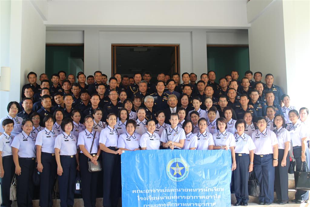 Royal Thai Air Force (RTAF) officers from Senior Air Office College ...