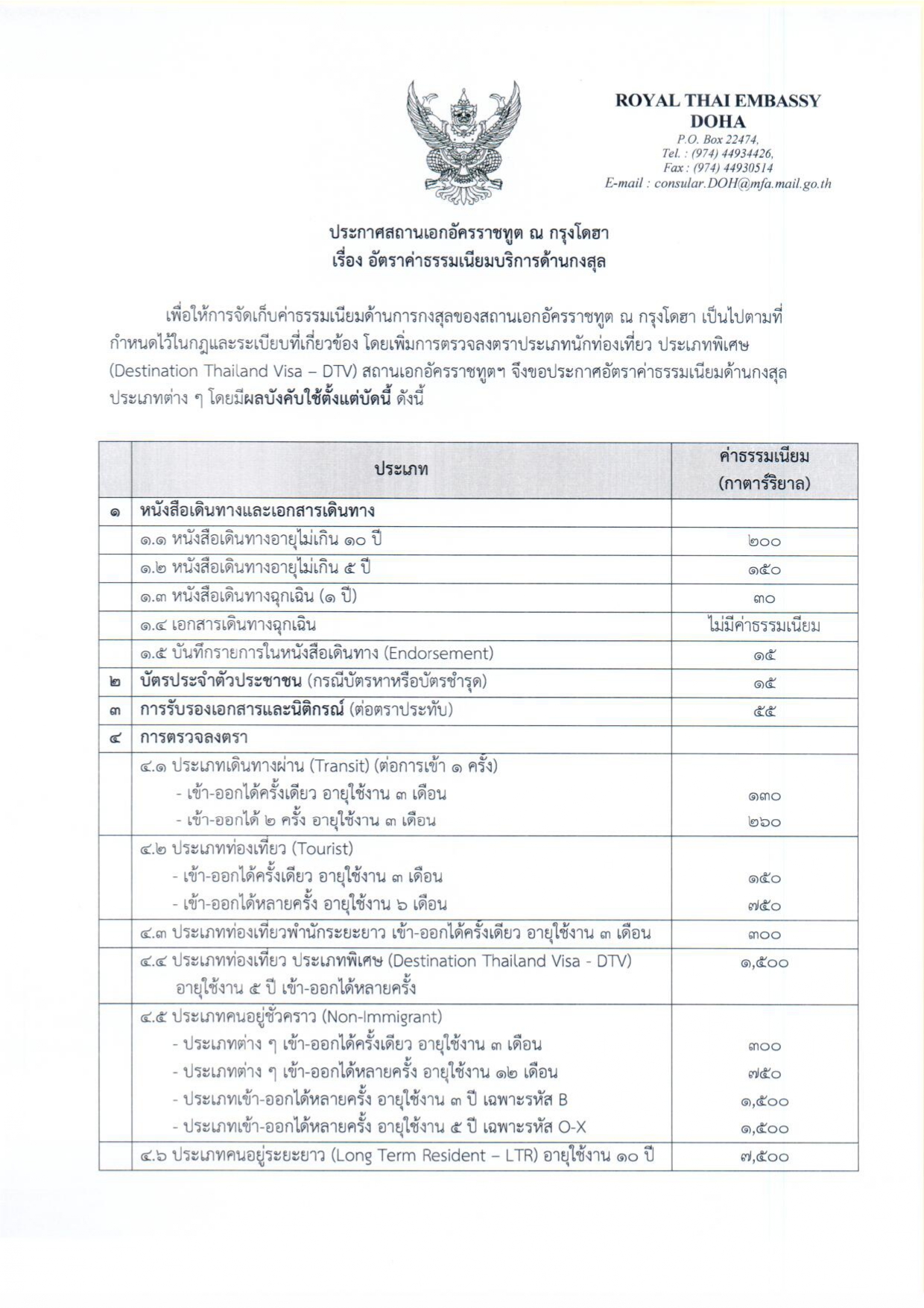 ประกาศอัตราค่าธรรมเนียมบริการด้านกงสุล_TH_July_2024-1