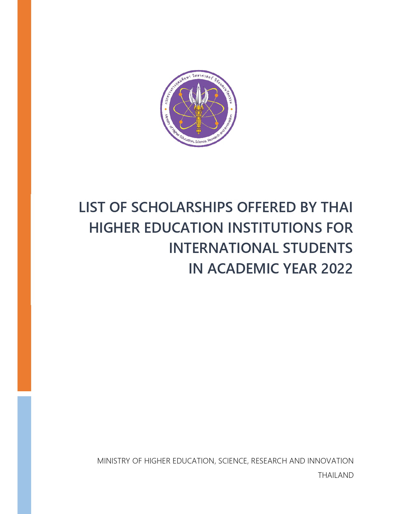 thailand phd scholarship 2022