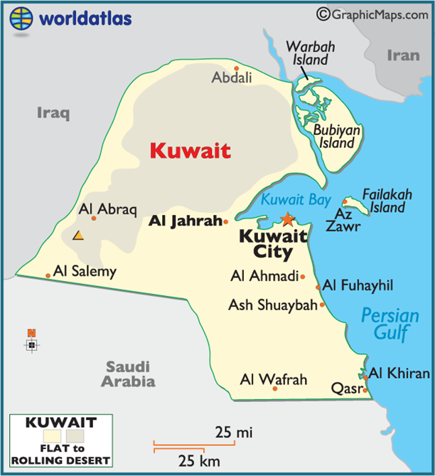 แผนที่_kuwait