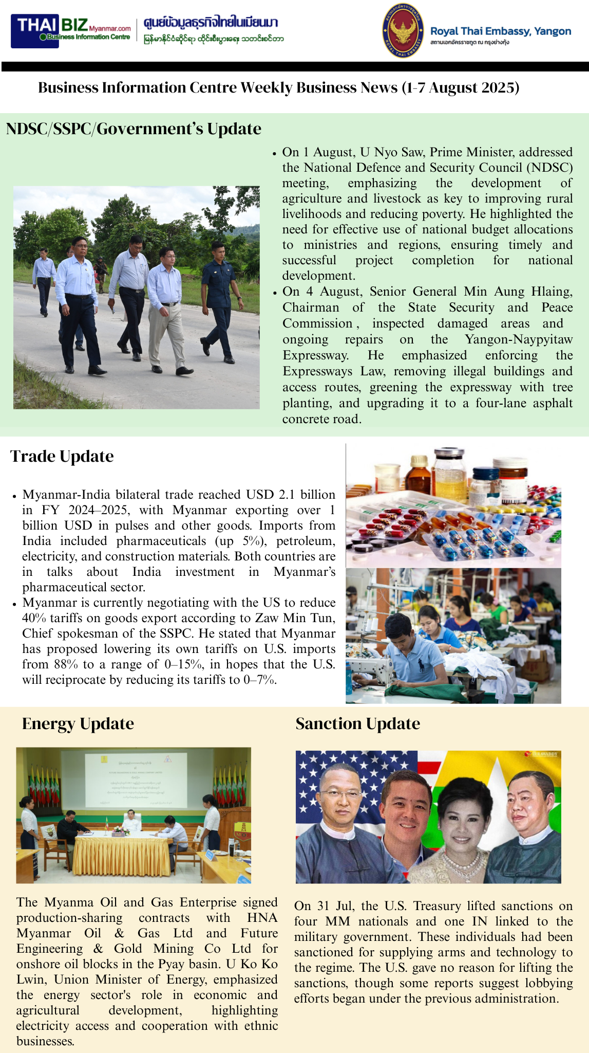 BIC_Weekly_Telex_1-7_August_2025