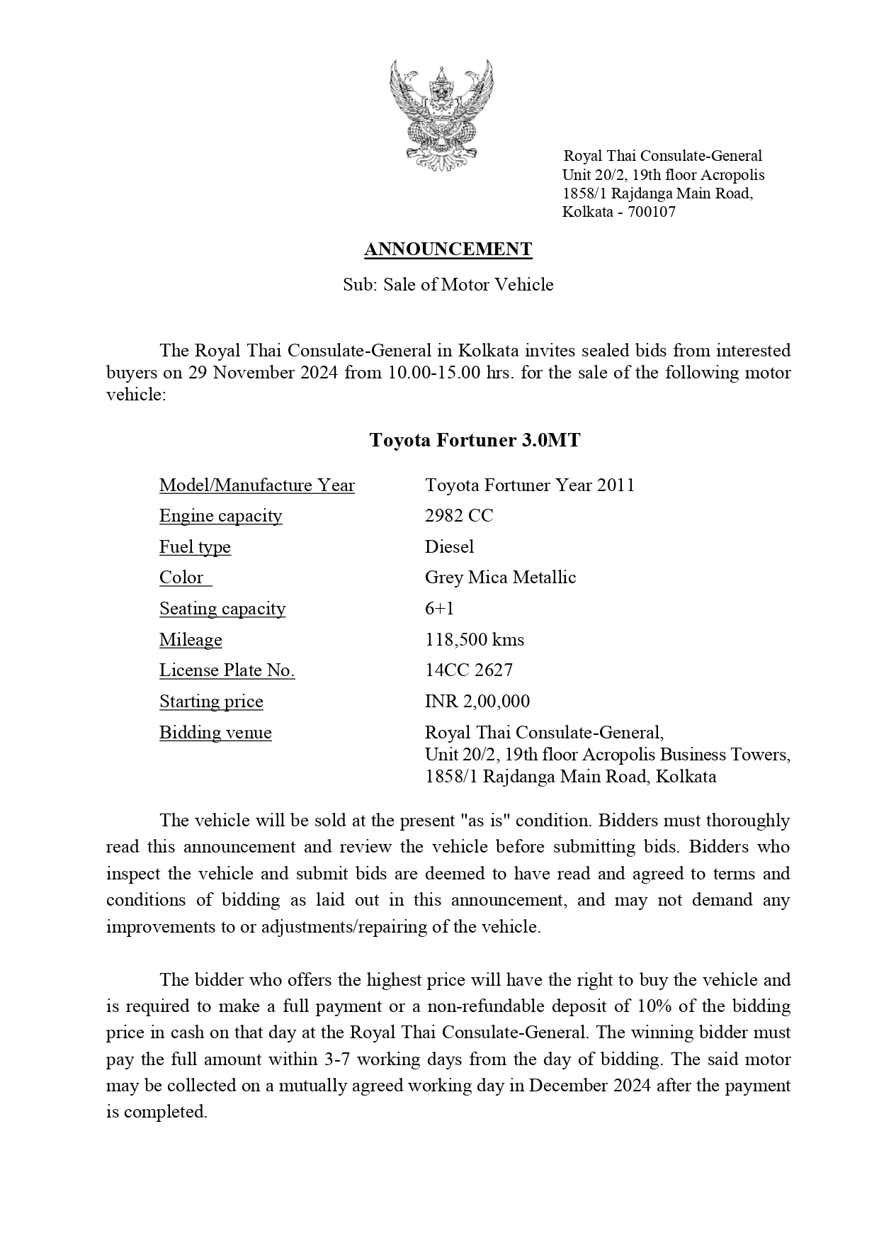 Announcement_2024_-_Sale_of_vehicle_Fortuner_page-0001