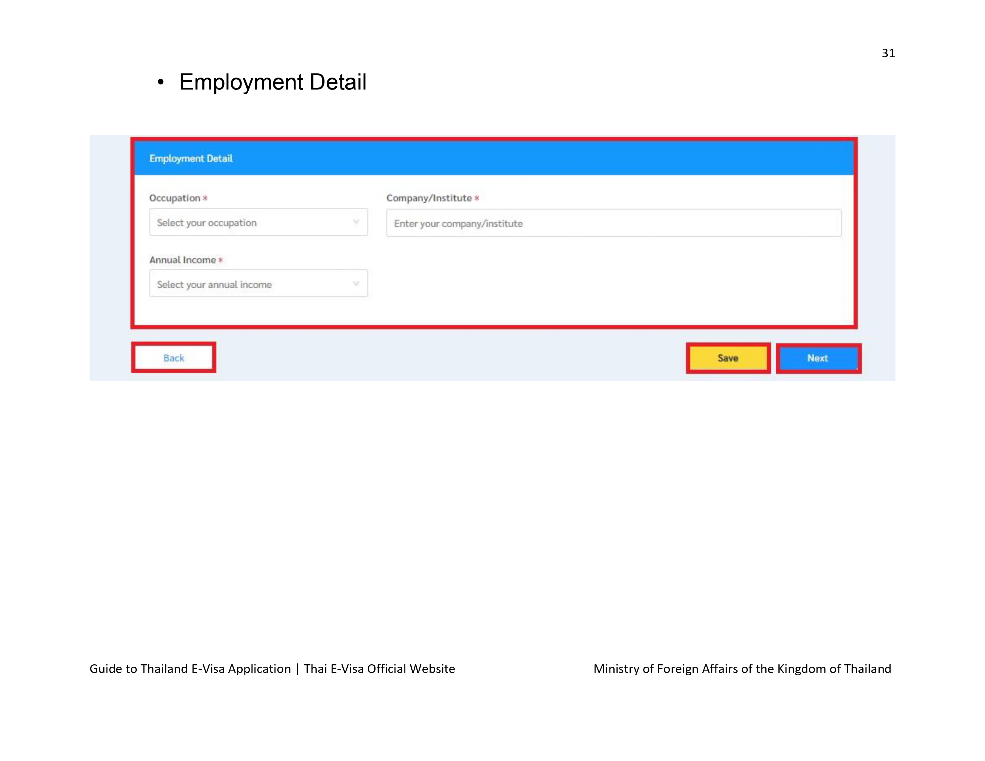 Guide to Thailand e-Visa Application - Royal Thai Embassy, Astana ...