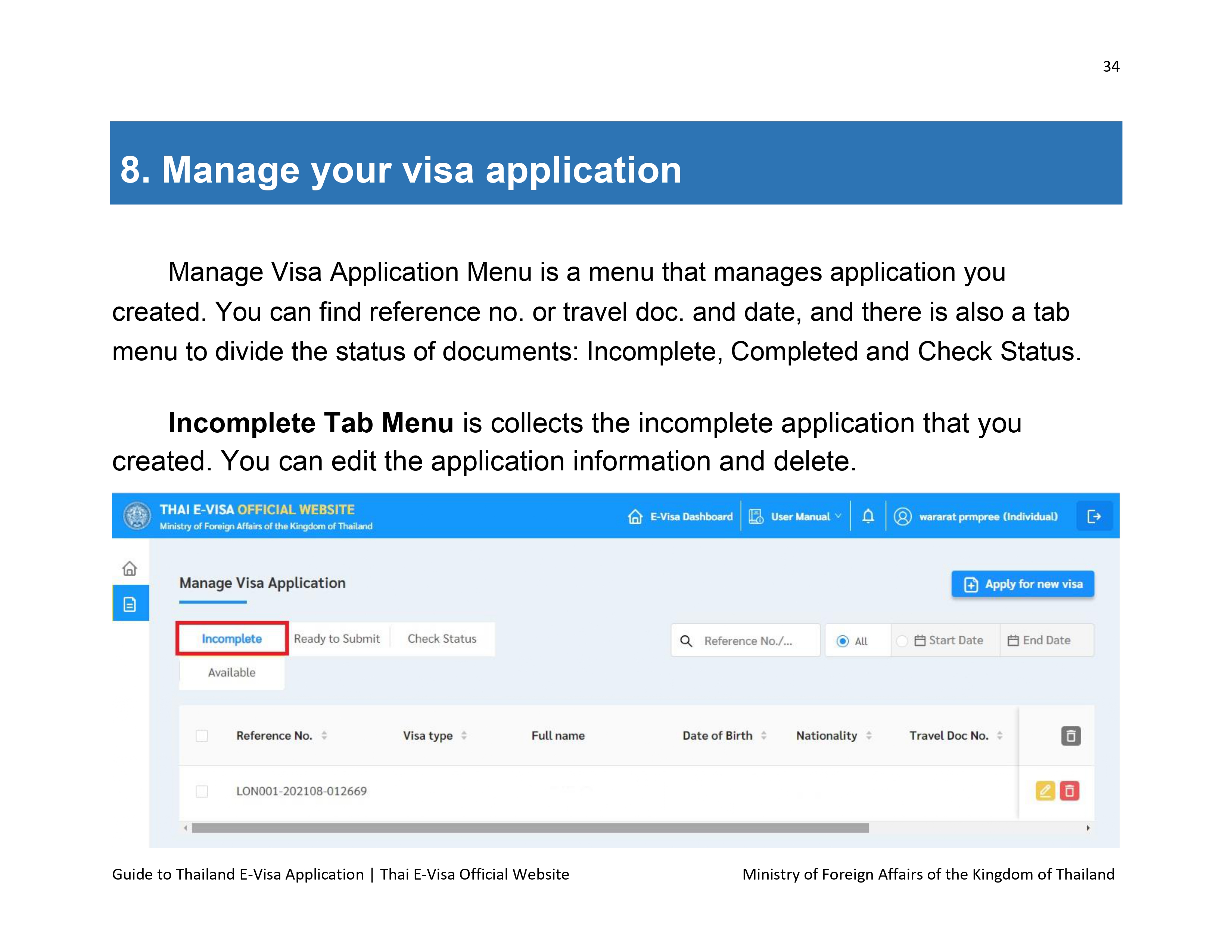 Guide to Thailand e-Visa Application - Royal Thai Embassy, Astana ...