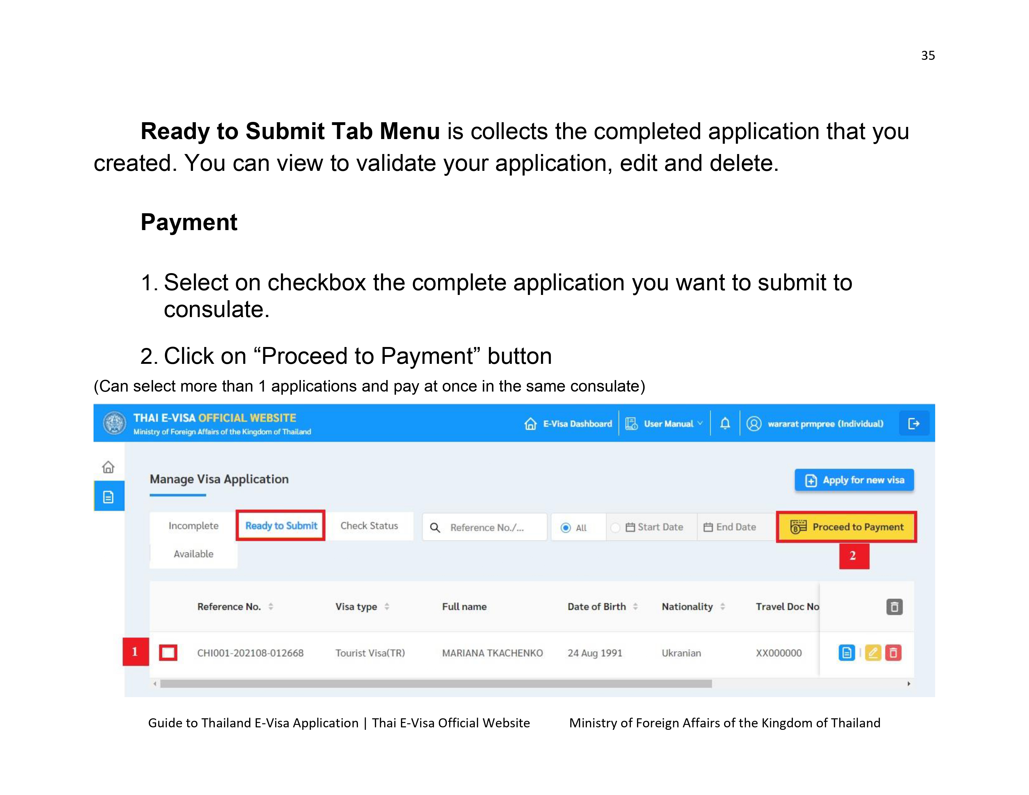 Guide to Thailand e-Visa Application - Royal Thai Embassy, Astana ...