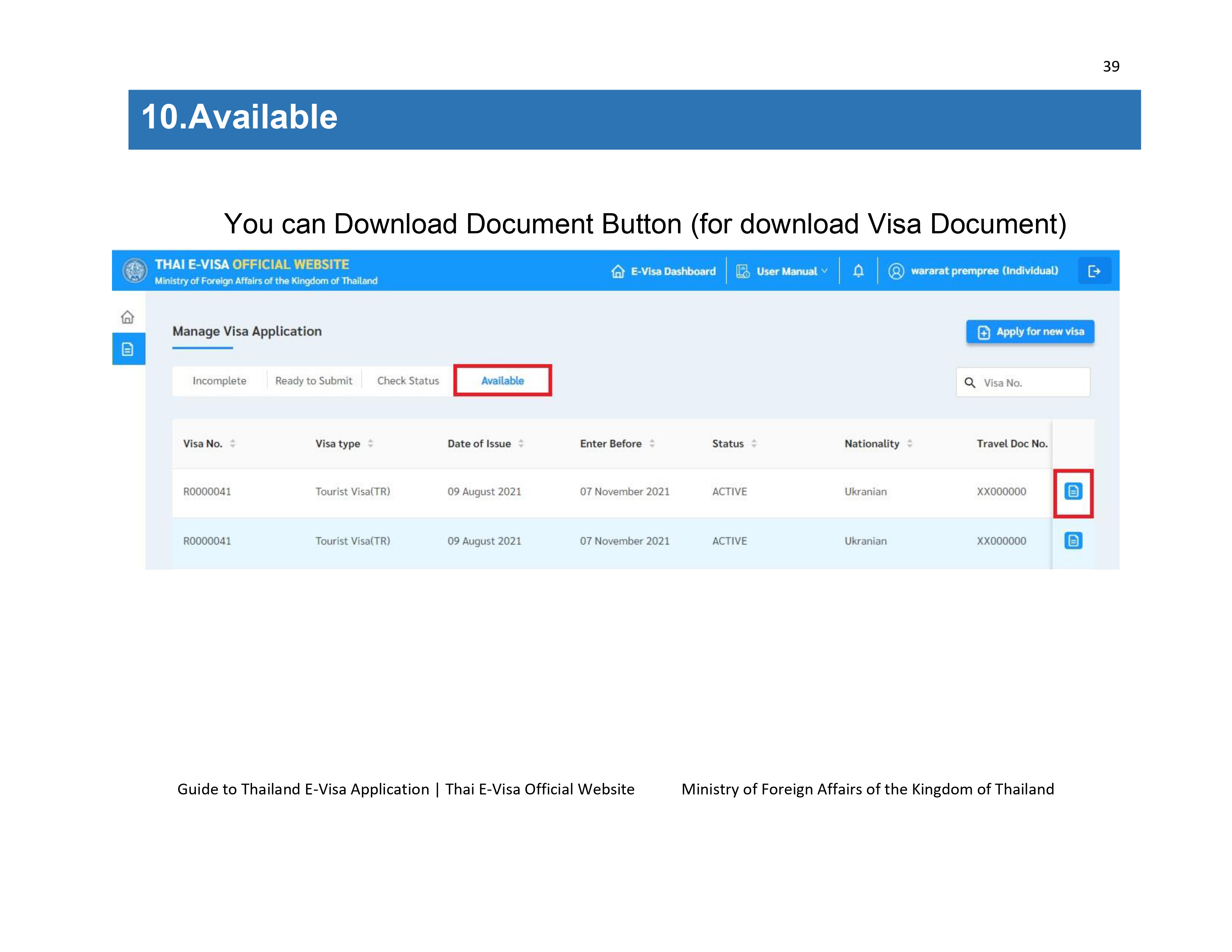 Guide to Thailand e-Visa Application - Royal Thai Embassy, Astana ...