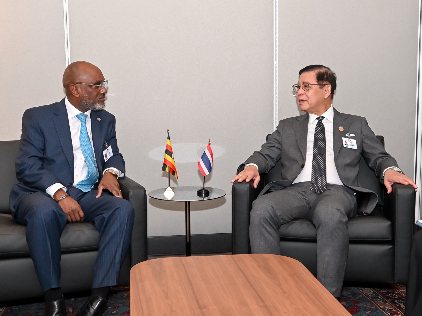 Thailand’s Phuangketkeow Meets Uganda’s Ayebare at UNGA
