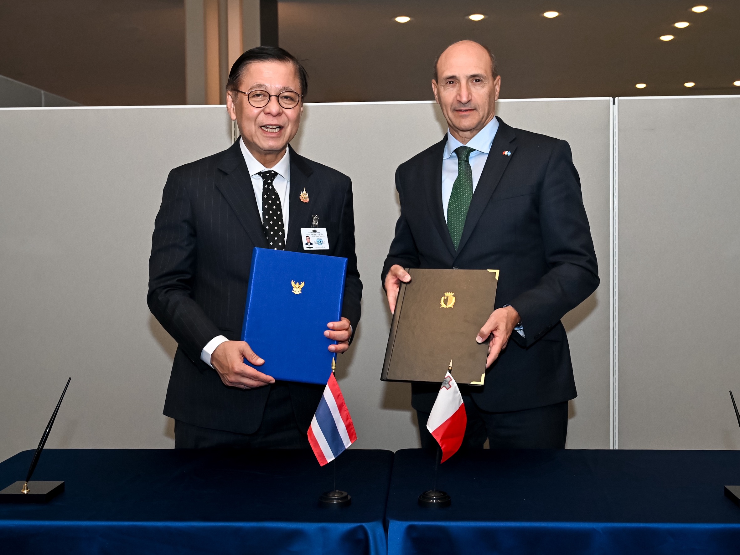 Thai Minister Co-signs MoU with Malta on Political Consultation