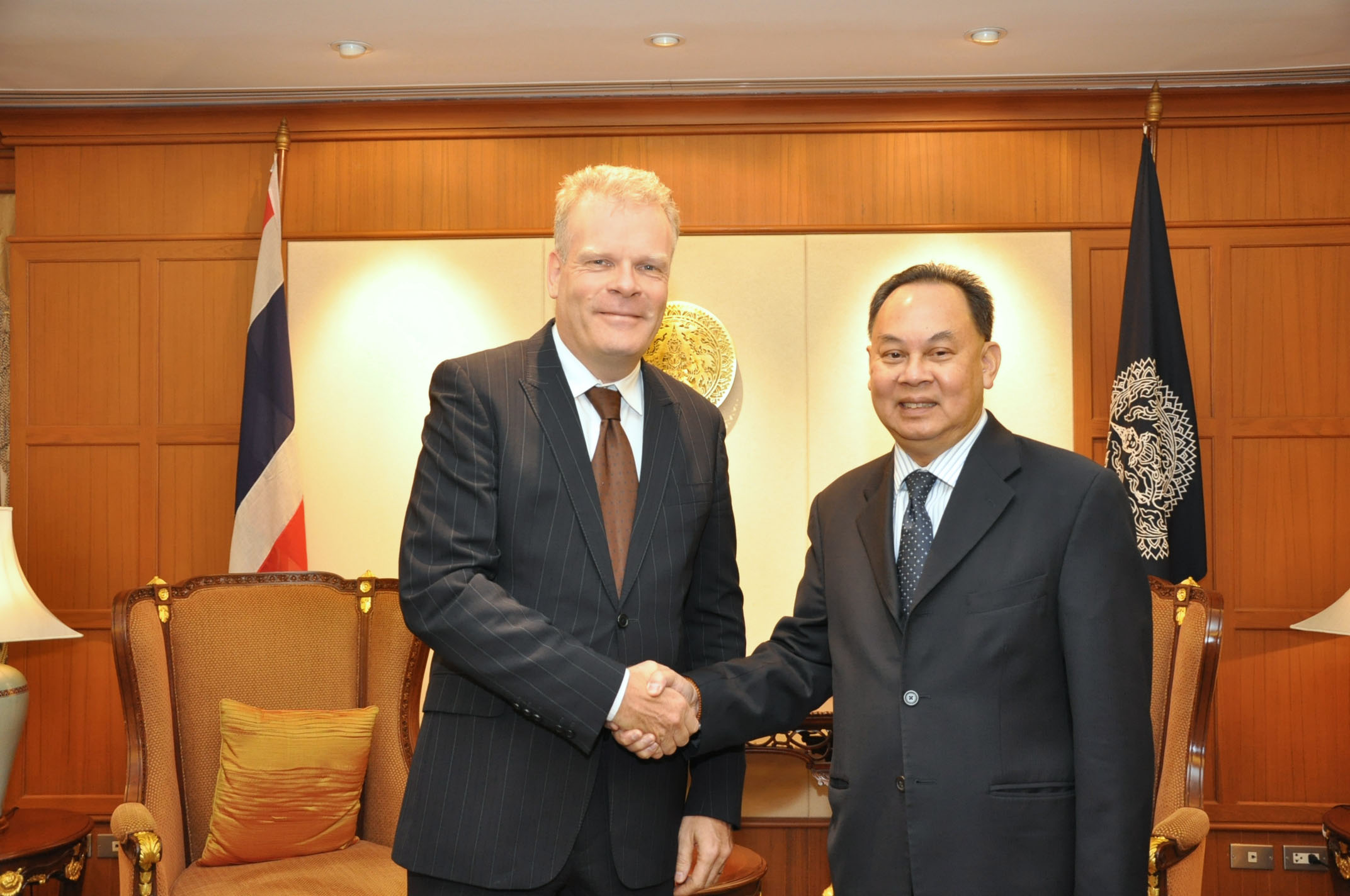 On 31 March 2011 Mr Mikael Hemniti Winther Danish Ambassador To Thailand Paid A Courtesy 2709