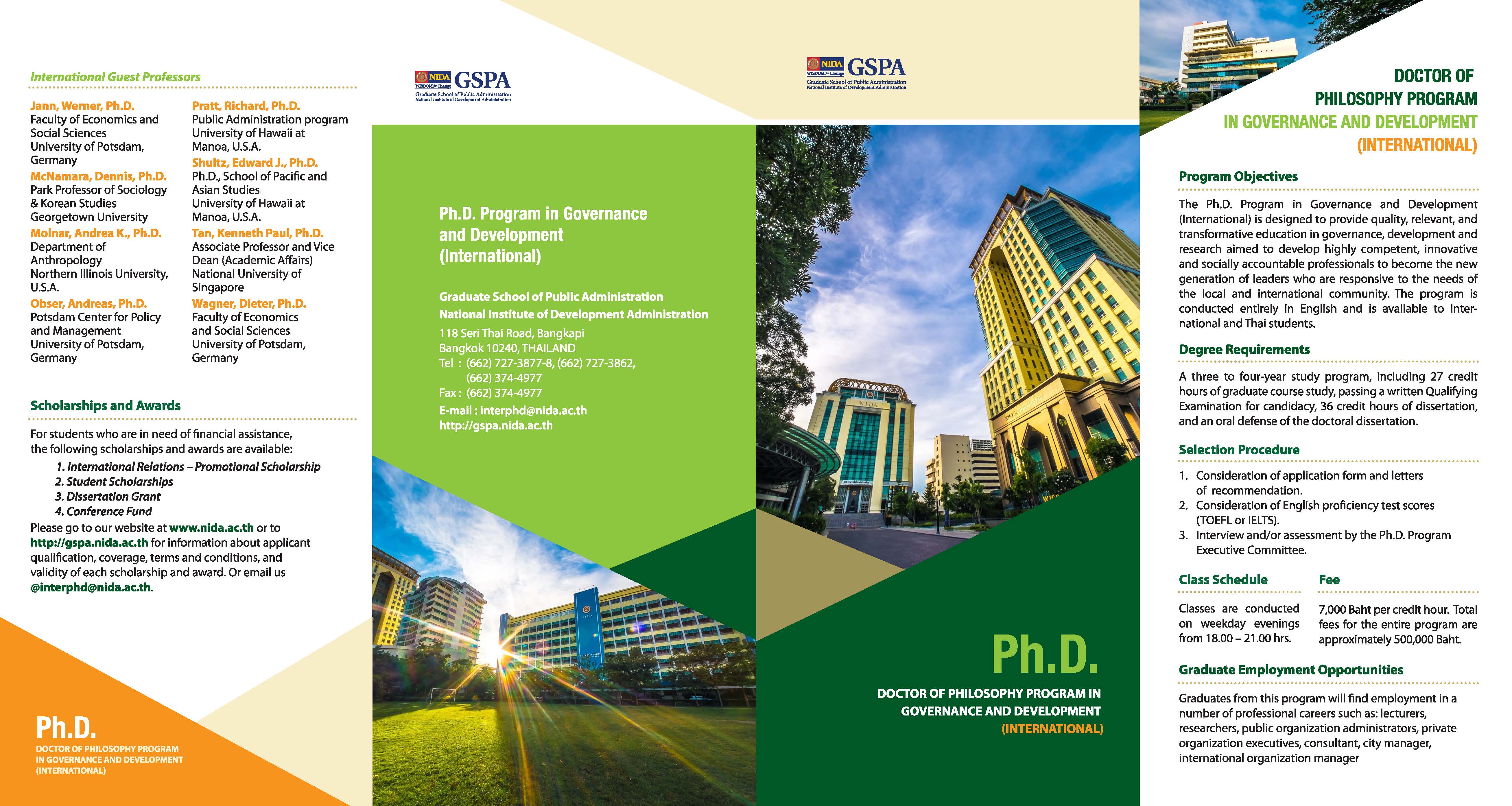 Announcement National Institute of Development Administration Year 2024 ...