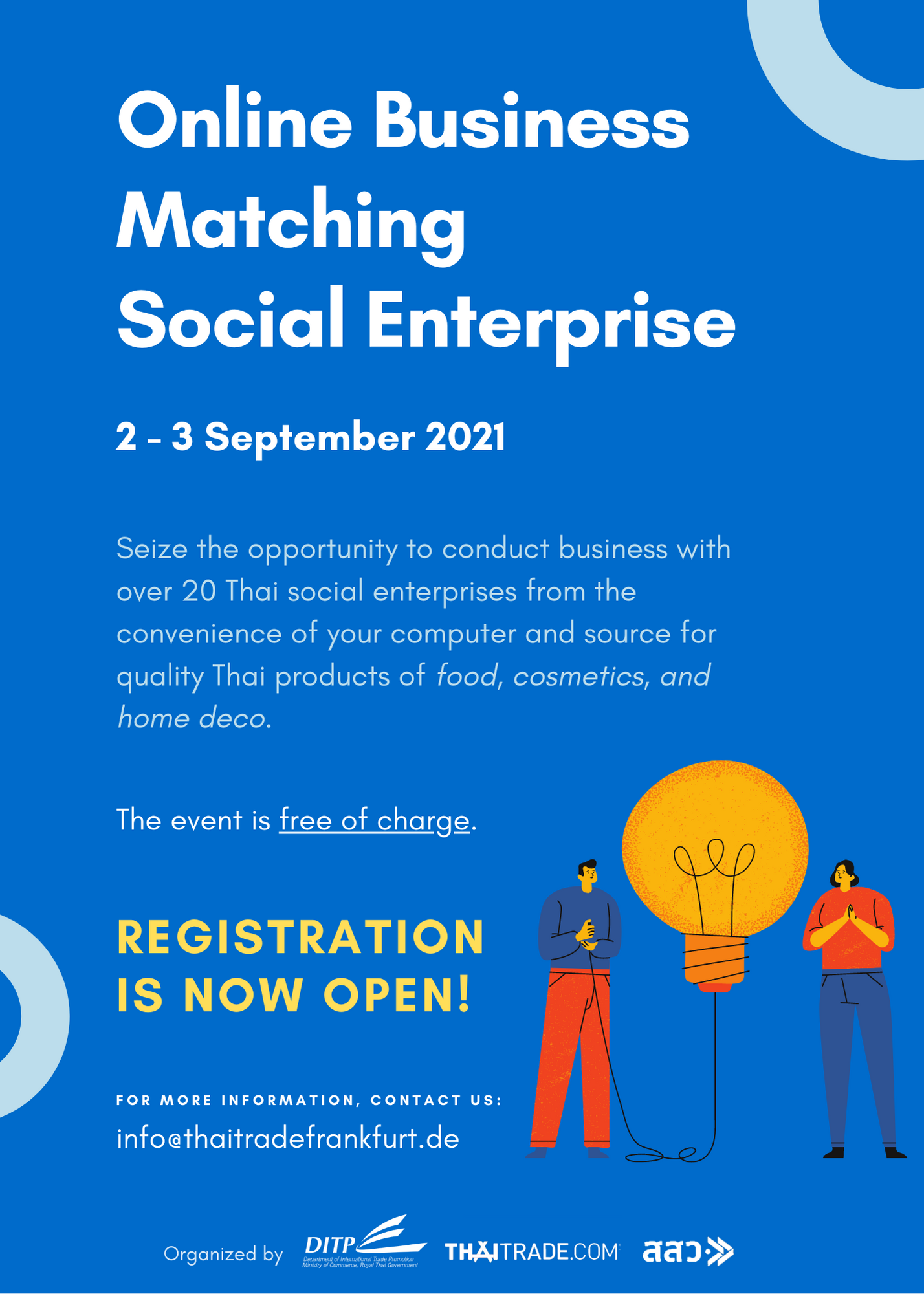 Online Business Matching Social Enterprise 2 - 3 September 2021 - สถาน ...