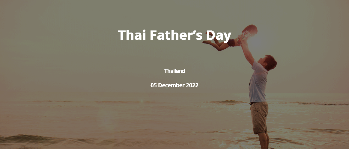 5._Thai_Father’s_Day